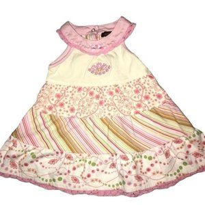 Rabbit Moon Boutique Pink Girls Soft Dress 9-12 Months